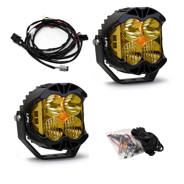 Baja Designs LP4 Pro LED Driving/Combo Amber Lens Pair 297813 - main